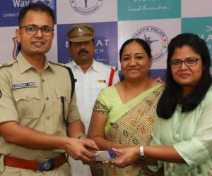 bharat biotech and united way hyderabad support police typhoid vaccine drive